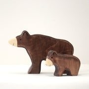 Handmade Wooden Brown bear cub