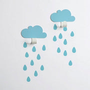TRESXICS - Small blue clouds wall hooks - Kids room