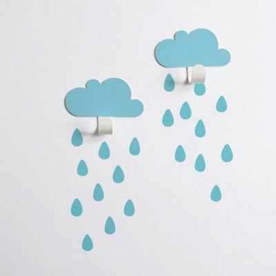 TRESXICS - Small blue clouds wall hooks - Kids room