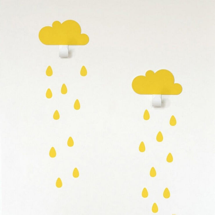 TRESXICS - Yellow cloud wall hooks - Kids room decoration