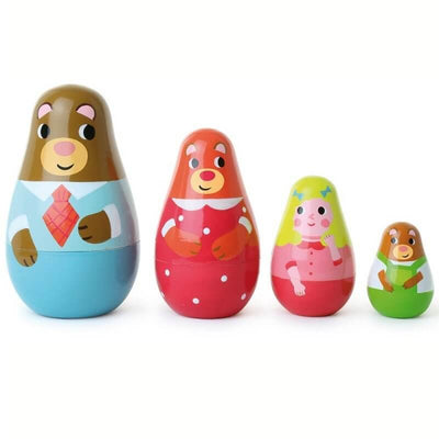 VILAC - Goldlilocks and the 3 bears wooden matriochkas