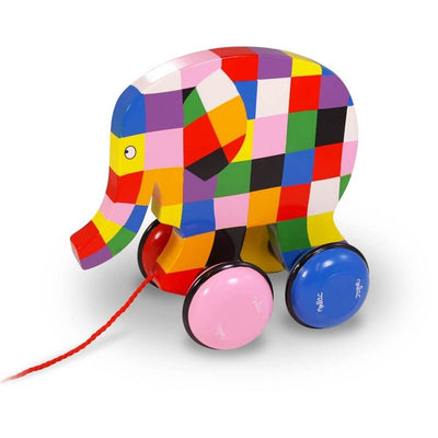 VILAC - Elmer the elephant - Pull along toy