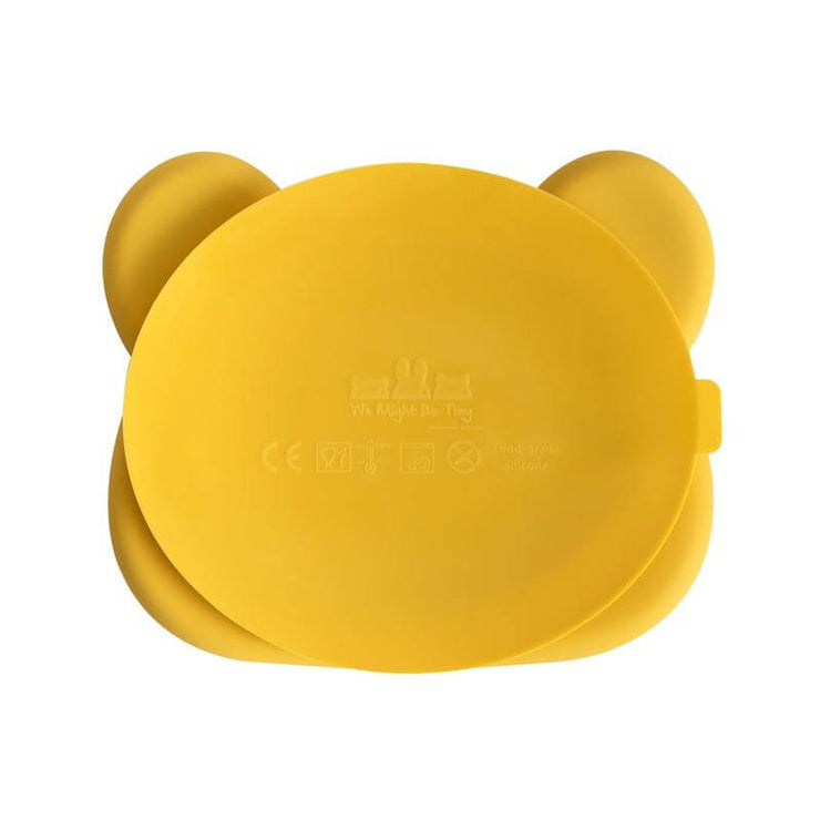 Silicon plate - Bear yellow